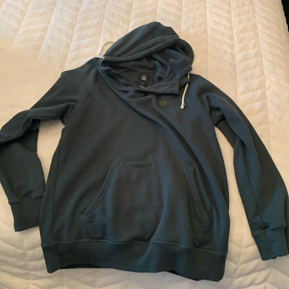 Green Volcom hoodie. Size is large